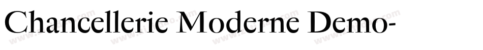 Chancellerie Moderne Demo字体转换